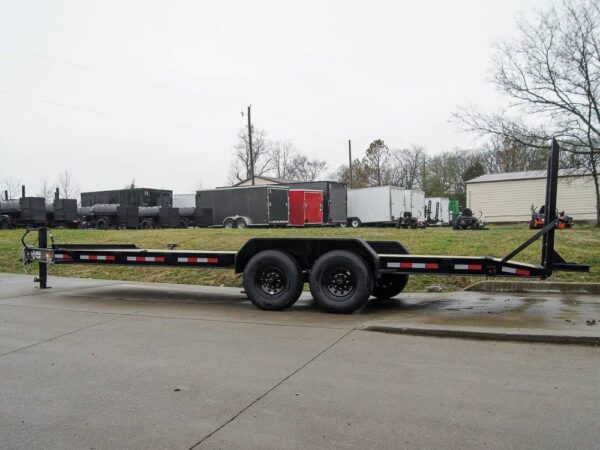 7x22 IBEAM Equipment Trailer (2) 7K Axles Stand-Up Ramps 14K GVWR - Image 3