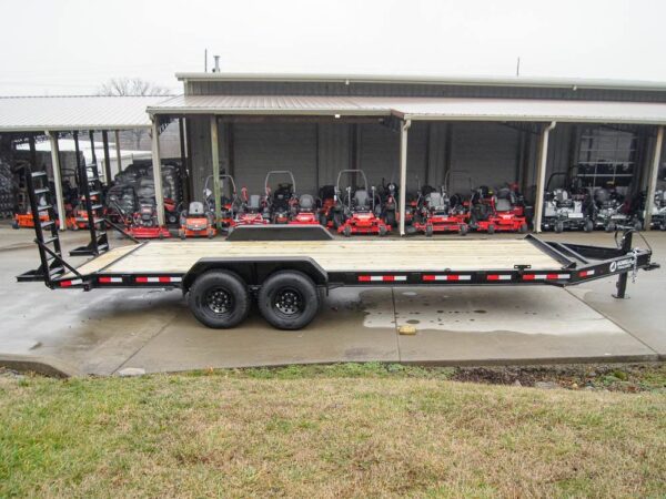 7x22 IBEAM Equipment Trailer (2) 7K Axles Stand-Up Ramps 14K GVWR - Image 7