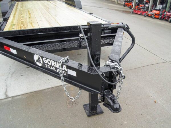 7x22 IBEAM Equipment Trailer (2) 7K Axles Stand-Up Ramps 14K GVWR - Image 9