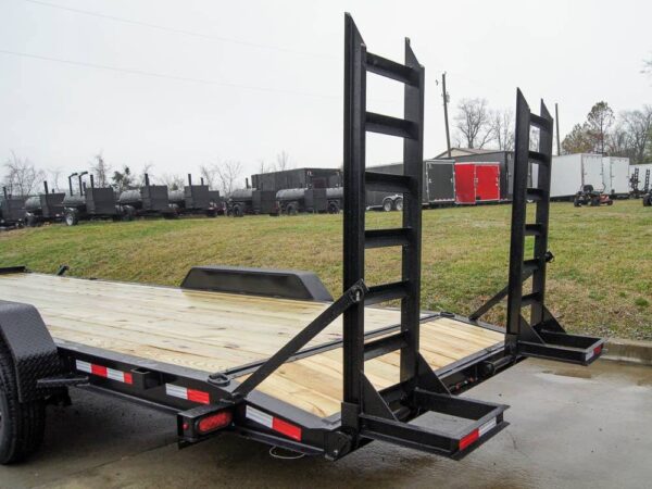 7x22 IBEAM Equipment Trailer (2) 7K Axles Stand-Up Ramps 14K GVWR - Image 15