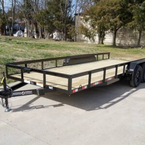 7x18 Straight Deck Utility Trailer (2) 3,500lb Axles - No Gate