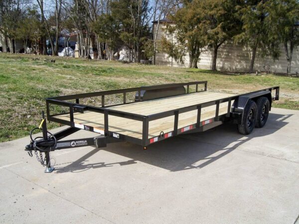 7x18 Straight Deck Utility Trailer (2) 3,500lb Axles - No Gate