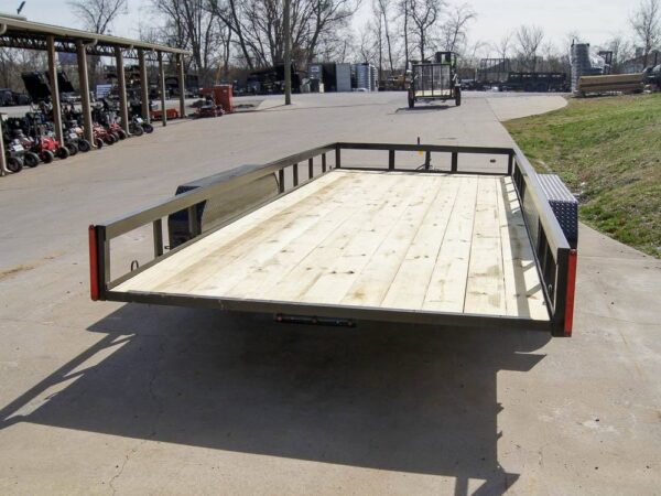 7x18 Straight Deck Utility Trailer (2) 3,500lb Axles - No Gate - Image 5