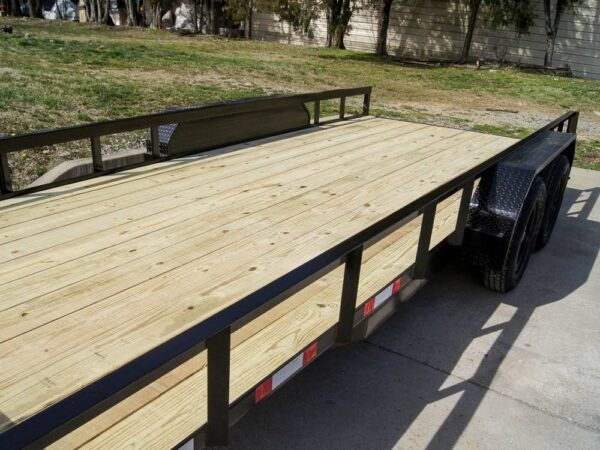 7x18 Straight Deck Utility Trailer (2) 3,500lb Axles - No Gate - Image 11