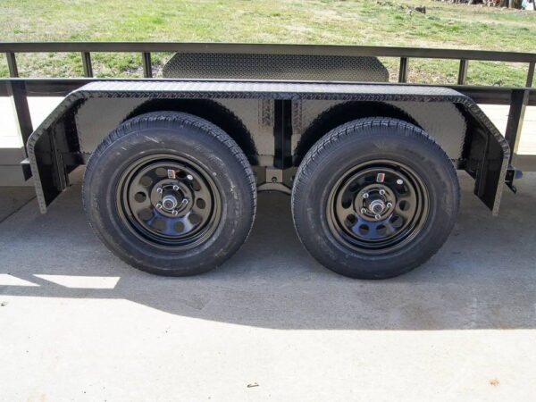 7x18 Straight Deck Utility Trailer (2) 3,500lb Axles - No Gate - Image 12