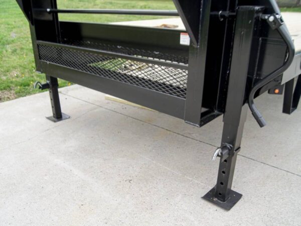 8.5x25 IBeam Gooseneck Straight Deckover Trailer (2) 7K Axles Slide Ramps - Image 10