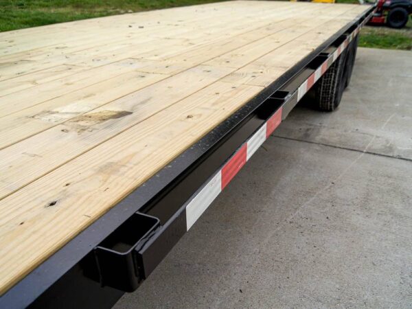 8.5x25 IBeam Gooseneck Straight Deckover Trailer (2) 7K Axles Slide Ramps - Image 11