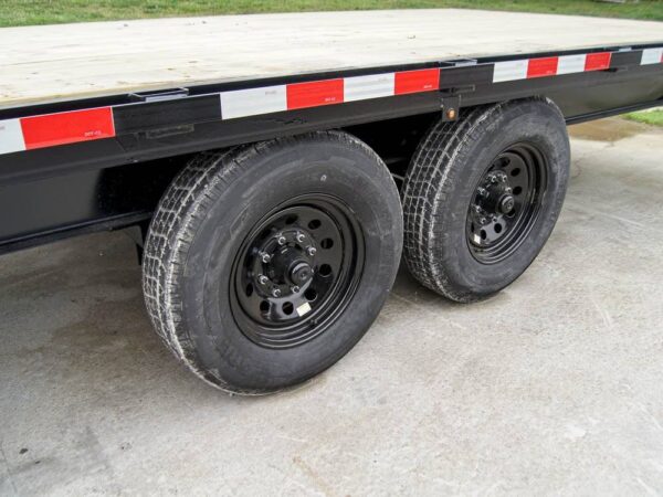 8.5x25 IBeam Gooseneck Straight Deckover Trailer (2) 7K Axles Slide Ramps - Image 12