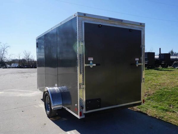 Enclosed Trailer 6' X 12' Charcoal- V-Nose 3,500 lb. Axle Storage - Image 7