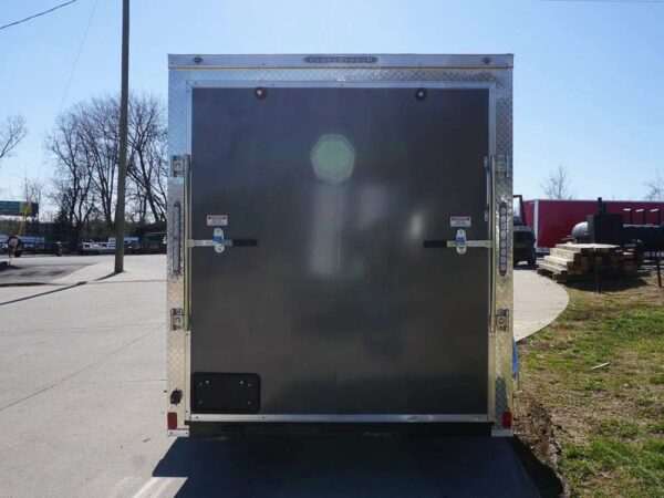 Enclosed Trailer 6' X 12' Charcoal- V-Nose 3,500 lb. Axle Storage - Image 8