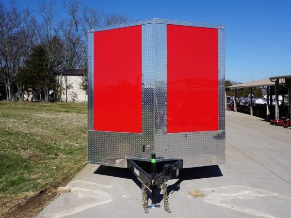 8.5x24 Red Enclosed Trailer (2) 5200lb Axles 7.5 Interior Height Storage - Image 2