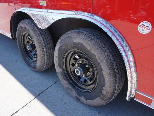 8.5x24 Red Enclosed Trailer (2) 5200lb Axles 7.5 Interior Height Storage - Image 10