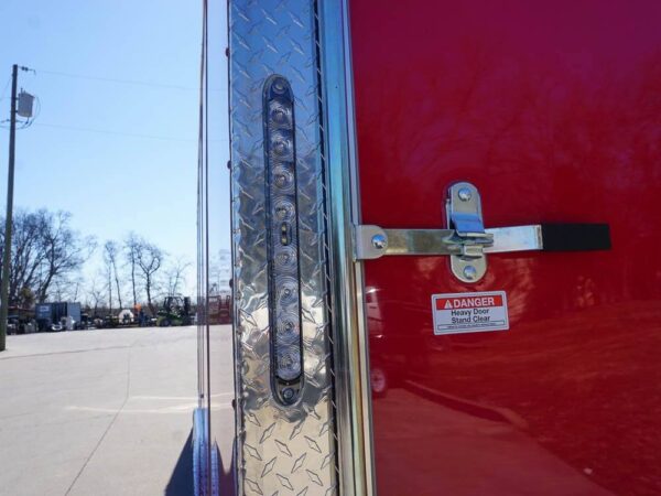 8.5x24 Red Enclosed Trailer (2) 5200lb Axles 7.5 Interior Height Storage - Image 11