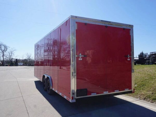 8.5x24 Red Enclosed Trailer (2) 5200lb Axles 7.5 Interior Height Storage - Image 9