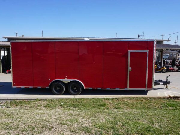 8.5x24 Red Enclosed Trailer (2) 5200lb Axles 7.5 Interior Height Storage - Image 6