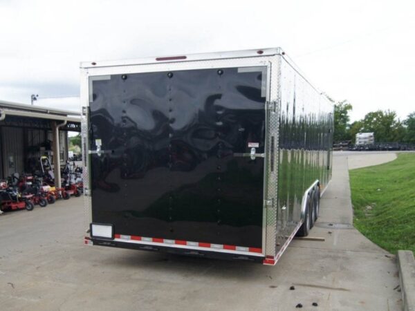 8.5x32 Flat Nose Black Enclosed Trailer With rear Gate and side door (3) 7K Axles 21k GVWR - Image 6