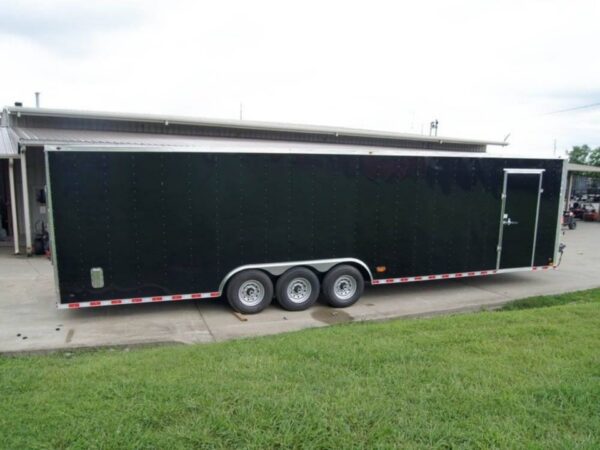 8.5x32 Flat Nose Black Enclosed Trailer With rear Gate and side door (3) 7K Axles 21k GVWR - Image 7