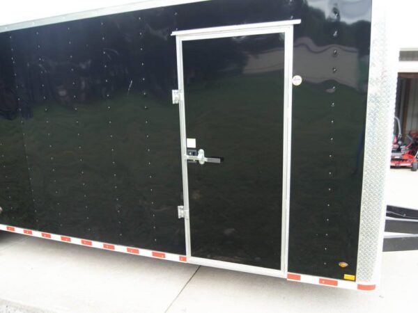 8.5x32 Flat Nose Black Enclosed Trailer With rear Gate and side door (3) 7K Axles 21k GVWR - Image 11