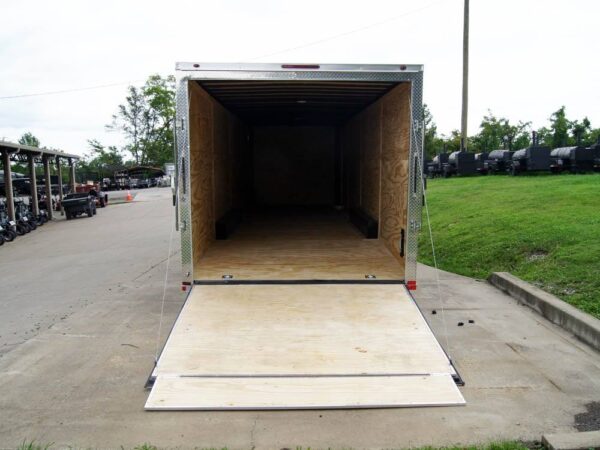 8.5x32 Flat Nose Black Enclosed Trailer With rear Gate and side door (3) 7K Axles 21k GVWR - Image 14