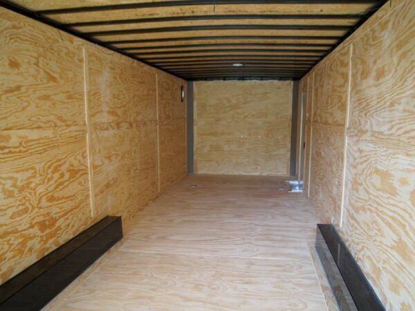 8.5x32 Flat Nose Black Enclosed Trailer With rear Gate and side door (3) 7K Axles 21k GVWR - Image 16