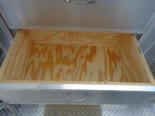 8.5' x 16' Red Catering Event Concession Food Trailer - Image 25