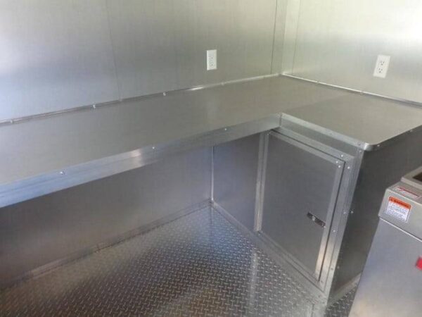8.5' x 16' Red Catering Event Concession Food Trailer - Image 17