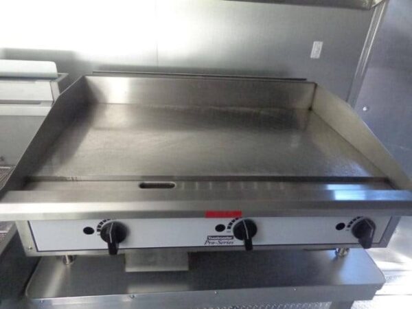 8.5' x 16' Red Catering Event Concession Food Trailer - Image 21