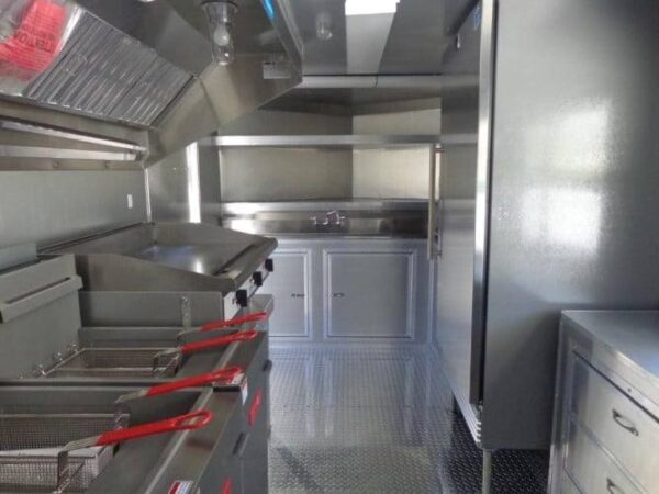 8.5' x 16' Red Catering Event Concession Food Trailer - Image 12