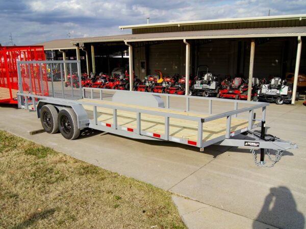 7x20 Tube Top Dovetail Utility Trailer (2) 3500lb Axles - Image 17