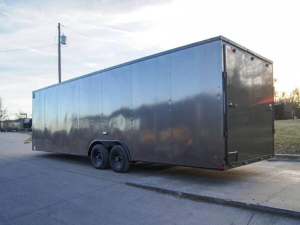 8.5x28 V-Nose Enclosed Trailer Black Out Package (2) 5,200lb Axles - Image 3