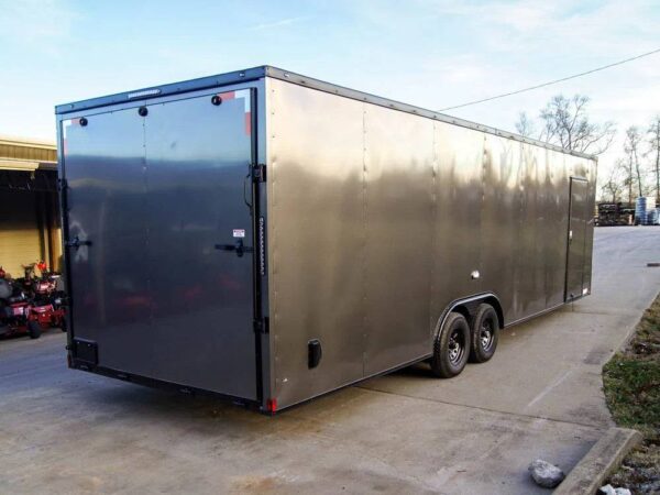 8.5x28 V-Nose Enclosed Trailer Black Out Package (2) 5,200lb Axles - Image 4