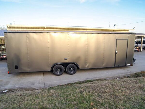 8.5x28 V-Nose Enclosed Trailer Black Out Package (2) 5,200lb Axles - Image 8