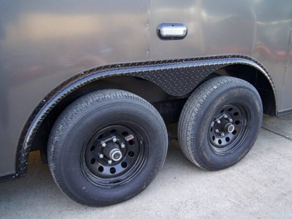 8.5x28 V-Nose Enclosed Trailer Black Out Package (2) 5,200lb Axles - Image 11