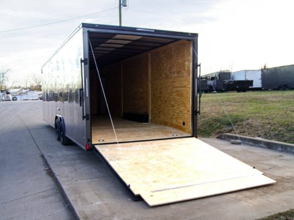 8.5x28 V-Nose Enclosed Trailer Black Out Package (2) 5,200lb Axles - Image 16