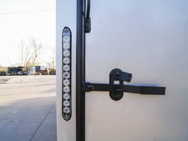 8.5x24 Silver V-Nose Enclosed Trailer Blackout Pkg (2) 5,200lb Axles - Image 11