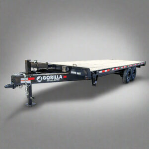 8.5x22 Straight Deckover Trailer (2) 7K Axles with Slide Out Ramps