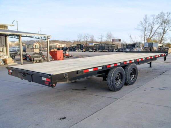 8.5x22 Straight Deckover Trailer (2) 7K Axles with Slide Out Ramps - Image 7