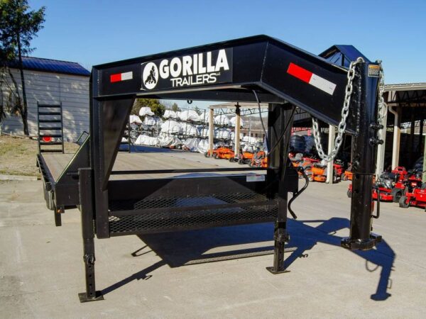 8.5x25 IBeam Gooseneck Deckover Trailer (2) 7K Axles Stand-Up Ramps - Image 10