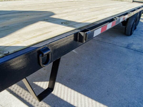 8.5x25 IBeam Gooseneck Deckover Trailer (2) 7K Axles Stand-Up Ramps - Image 12