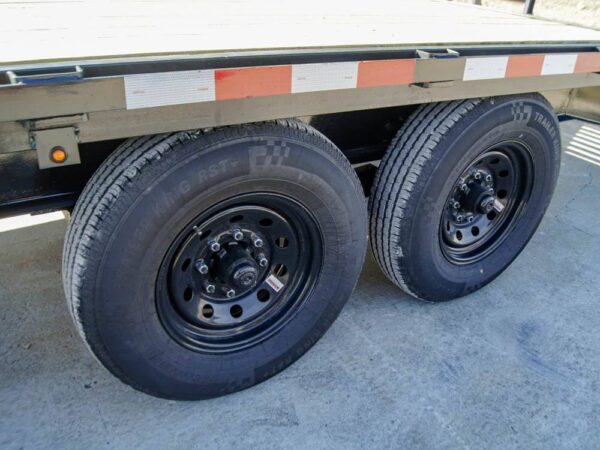 8.5x25 IBeam Gooseneck Deckover Trailer (2) 7K Axles Stand-Up Ramps - Image 13