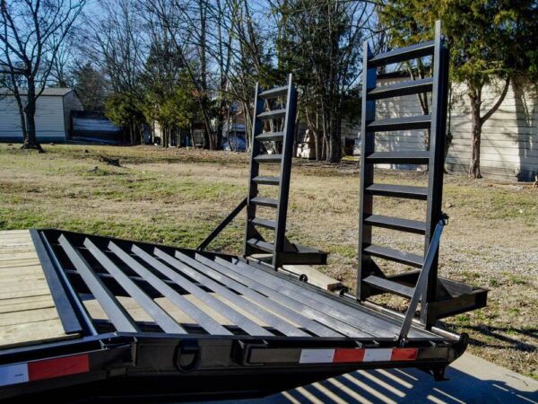 8.5x25 IBeam Gooseneck Deckover Trailer (2) 7K Axles Stand-Up Ramps - Image 14