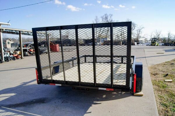 7x10 Powder Coated Straight Deck Utility Trailer 3,500lb Axles Tall Gate - Image 5