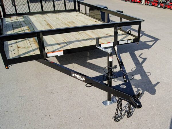 7x10 Powder Coated Straight Deck Utility Trailer 3,500lb Axles Tall Gate - Image 7