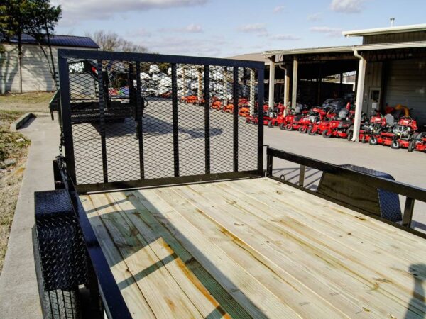 7x10 Powder Coated Straight Deck Utility Trailer 3,500lb Axles Tall Gate - Image 12