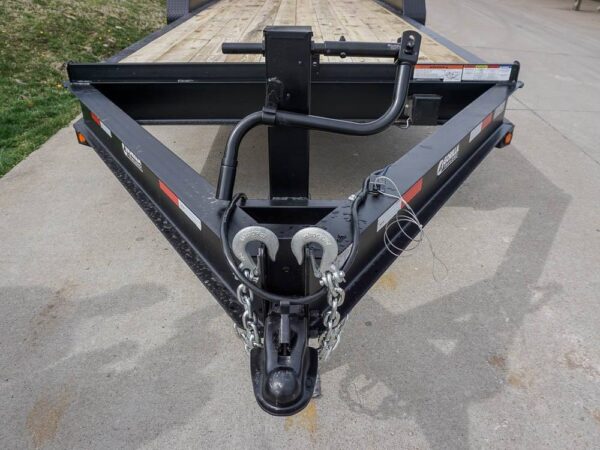 7x20 Equipment Trailer 8" I-Beam (2) 7K Axles Standup Ramps - Image 3
