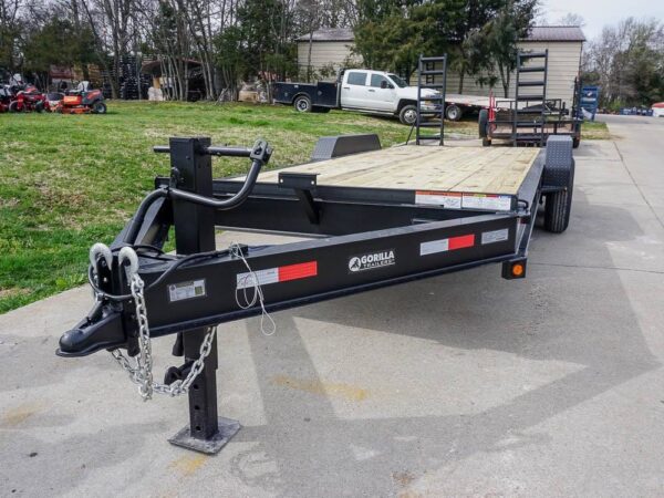 7x20 Equipment Trailer 8" I-Beam (2) 7K Axles Standup Ramps - Image 4