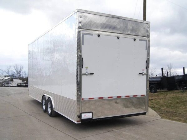 8.5x24 White V-Nose Enclosed Trailer 9ft Interior (2) 5,200lb Axles - Image 7