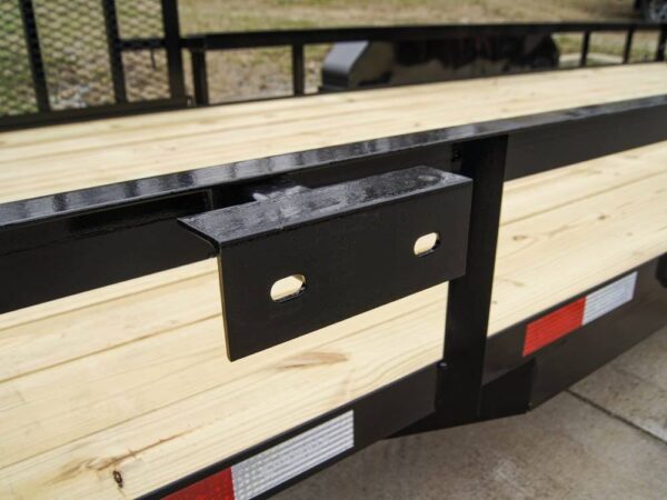 7x20 Powder Coated Straight Deck Utility Trailer with Side Gate (2) 3,500lb Axles - Image 13