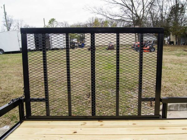7x20 Powder Coated Straight Deck Utility Trailer with Side Gate (2) 3,500lb Axles - Image 14