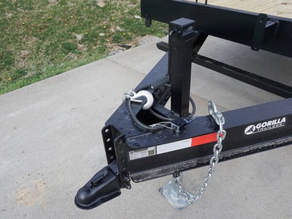 8.5x22 I-Beam Deckover Trailer (2) 7K Axles Stand-Up Ramps 14k GVWR - Image 9